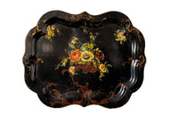 Large Napoleon III  Papier Mache Tray - French Decorative Antiques - Antique Trays - French Antiques - Papier Mache - Decorative Antiques - French Antiques - Fine Antiques - Antique Shops Tetbury - adpsantiques - AD & PS Antiques