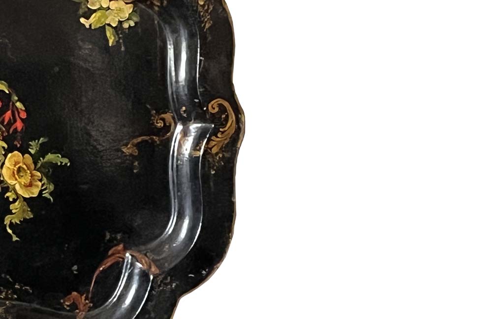 Large Napoleon III Papier Mache Tray - French Decorative Antiques - Antique Trays - French Antiques - Papier Mache - Decorative Antiques - French Antiques - Fine Antiques - Antique Shops Tetbury - adpsantiques - AD & PS Antiques