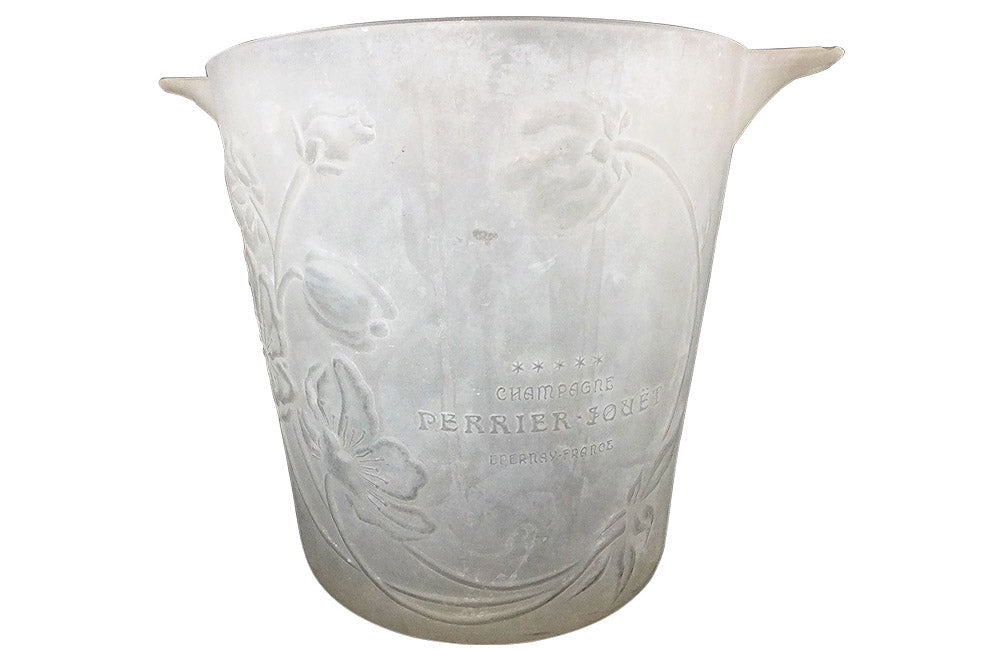 Perrier Jouet opague glass champagne bucket - French Antiques