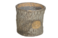 VINTAGE TROMPE L'OEIL LOG PLANTERS