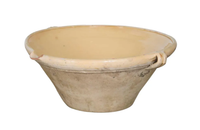 Large French Tian Pottery Bowls -French antiques -Antique French Pottery- Antique Pottery- Terrine Dish- AD & PS ANTIQUES -