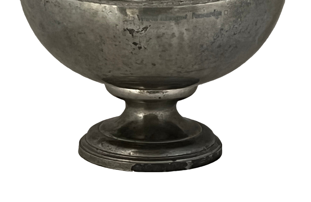 Large Antique Veuve Clicquot Pewter Champagne Vasque - Decorative Antiques - Veuve Clicquot - Antique Champagne Cooler - French Antiques - AD & PS Antiques