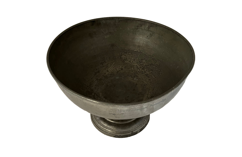 Large Antique Veuve Clicquot Pewter Champagne Vasque - Decorative Antiques - Veuve Clicquot - Antique Champagne Cooler - French Antiques - AD & PS Antiques