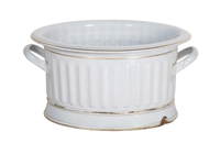19TH CENTURY ENAMEL FOOTBATH