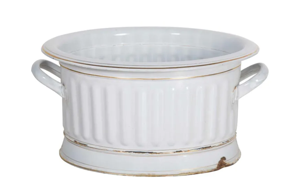 19TH CENTURY ENAMEL FOOTBATH