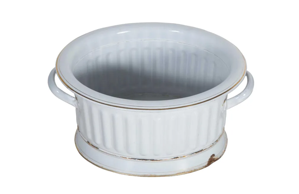 19TH CENTURY ENAMEL FOOTBATH