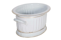 19TH CENTURY ENAMEL FOOTBATH