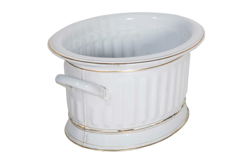 19TH CENTURY ENAMEL FOOTBATH