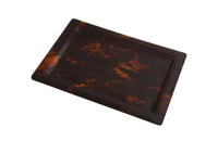 DIOR STYLE FAUX TORTOISESHELL LUCITE TRAY