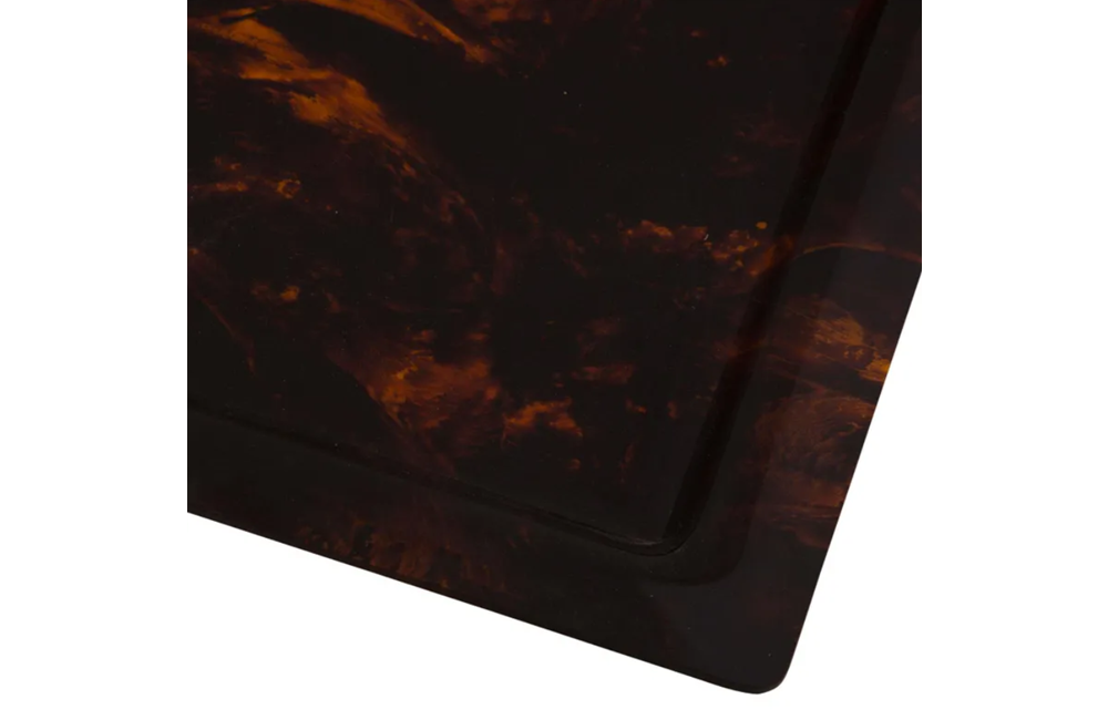 DIOR STYLE FAUX TORTOISESHELL LUCITE TRAY