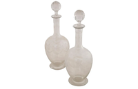 PAIR OF 19TH CENTURY CARAFES