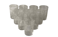 Set Of Ten Engraved Drinking Glasses - French Decorative Antiques - Antique Glasses - French Antique Accessories - Decorative Accessories - Wine & Food Antiques - Etched Glassware - Antique Shops Tetbury - AD & PS Antiques