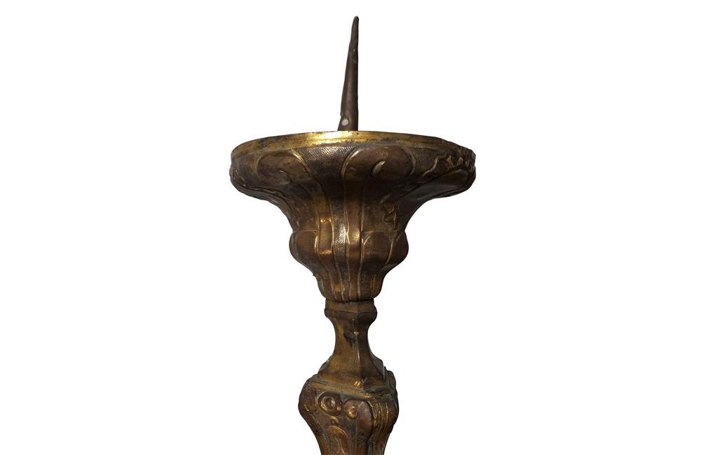SET OF FOUR 18TH CENTURY PRICKET STICKS