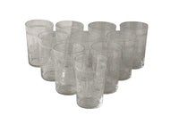 Set Of Ten Engraved Drinking Glasses - French Decorative Antiques - Antique Glasses - French Antique Accessories - Decorative Accessories - Wine & Food Antiques - Etched Glassware - Antique Shops Tetbury - AD & PS Antiques