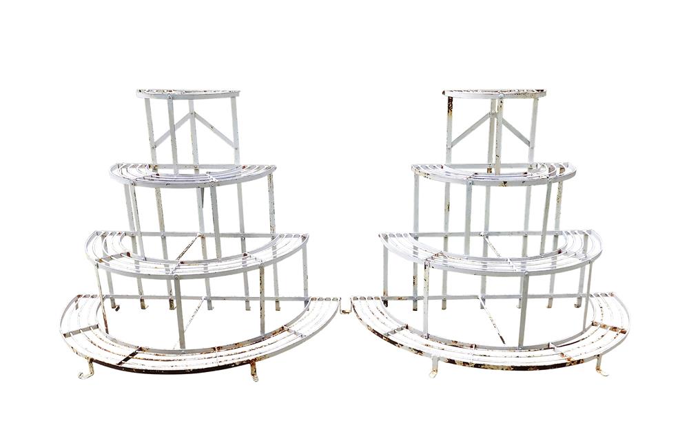 PAIR OF LARGE VINTAGE PLANT STANDS