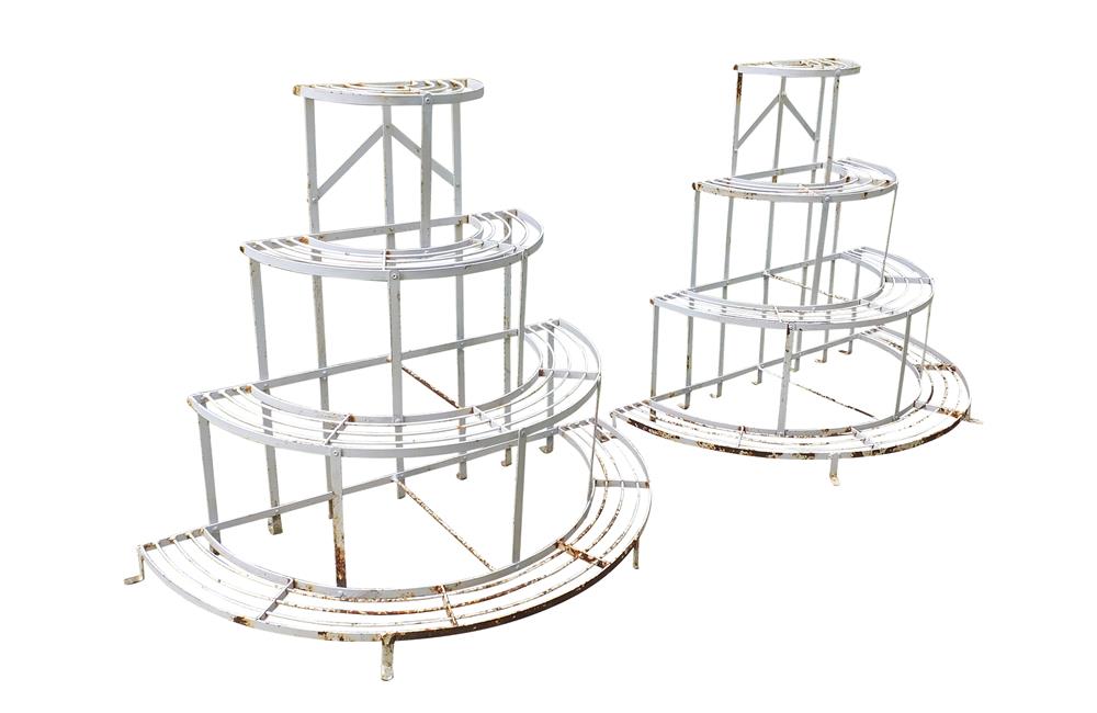 PAIR OF LARGE VINTAGE PLANT STANDS