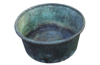 LARGE VERDIGRIS COPPER VAT