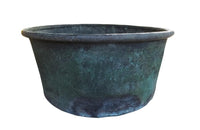 LARGE VERDIGRIS COPPER VAT