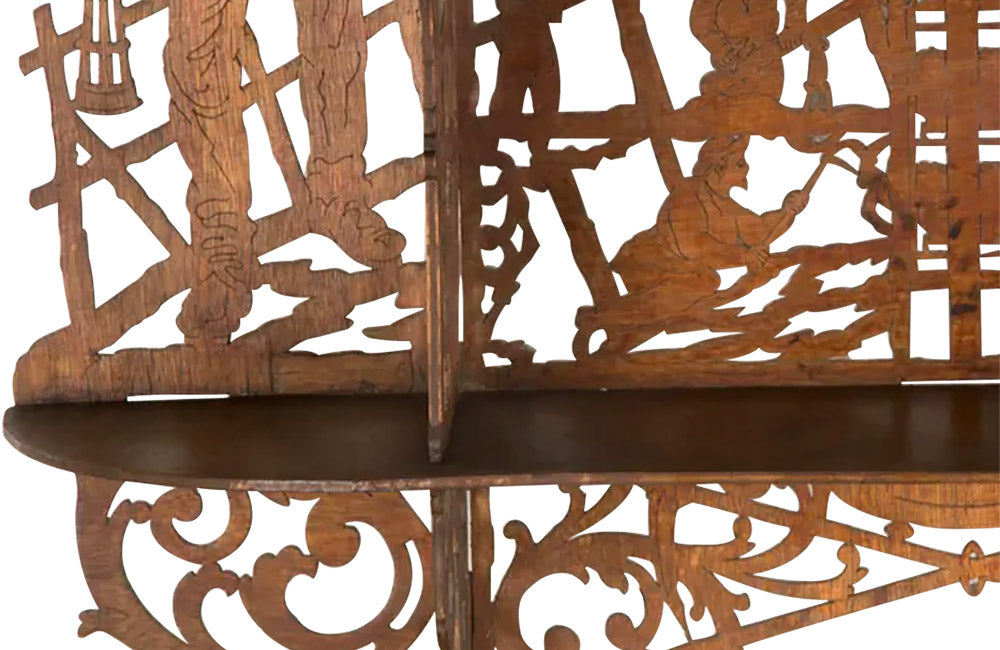 RARE ART-POPULAIRE HANGING SHELVES