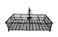 FRENCH 19TH CENTURY WIREWORK GLASS CARRIER