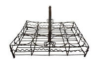 19TH CENTURY WIREWORK GLASS CARRIER