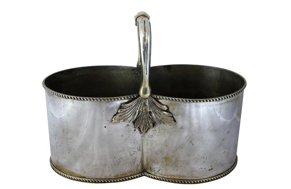 SILVERPLATE DOUBLE WINE COOLER