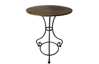 19TH CENTURY FRENCH IRON GUERIDON TABLE