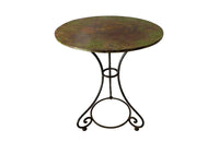 19TH CENTURY FRENCH IRON GUERIDON TABLE