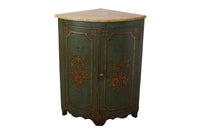 ITALIAN PAINTED CORNER CUPBOARD