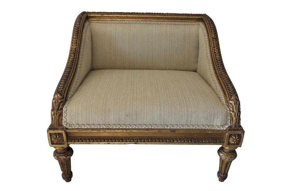 SMALL LOUIS XVI REVIVAL DOG BED CAT BED