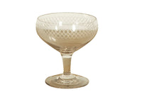 TWELVE ETCHED CHAMPAGNE COUPES