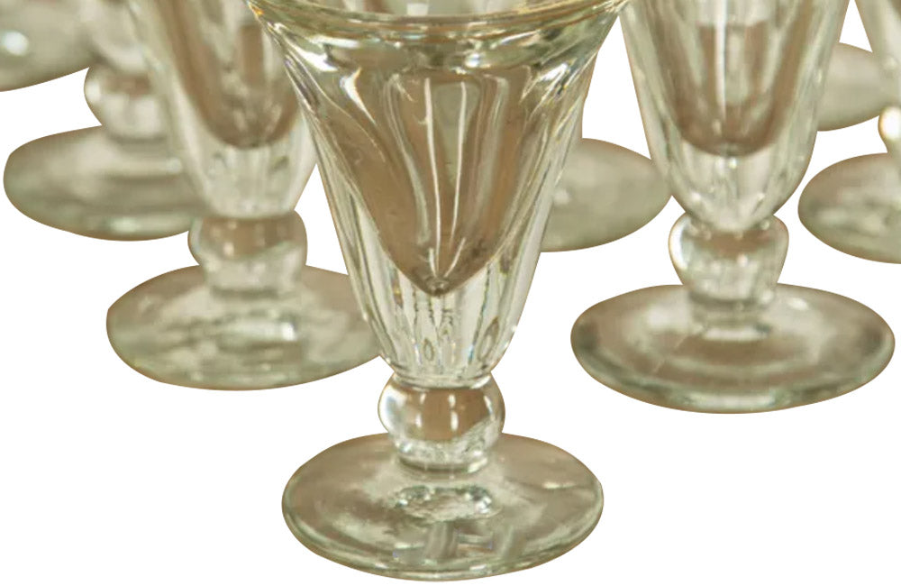 TWELVE FRENCH BISTRO GLASSES