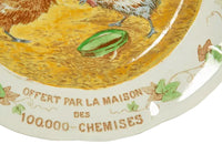 PAIR OF LARGE ADVERTISING PLATES