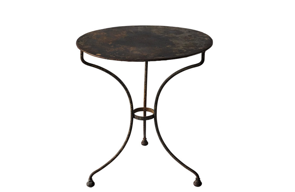 FRENCH IRON GUERIDON TABLE