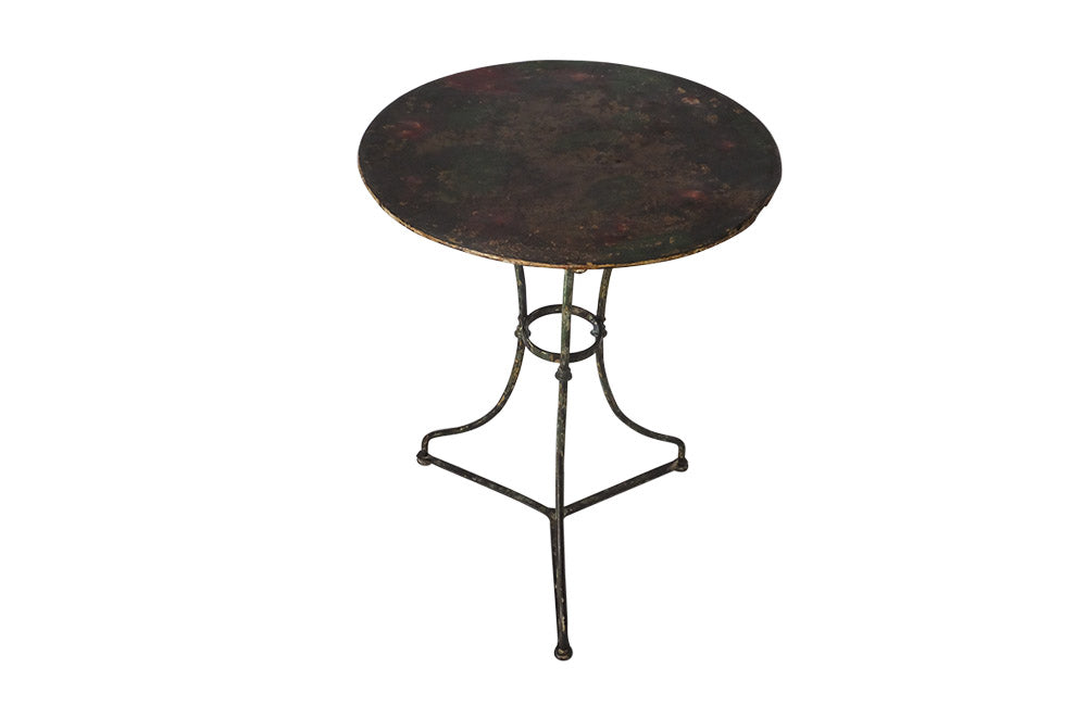 FRENCH IRON GUERIDON TABLE