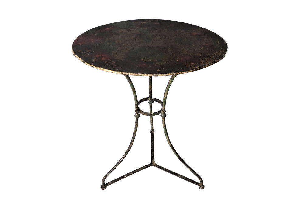 FRENCH IRON GUERIDON TABLE
