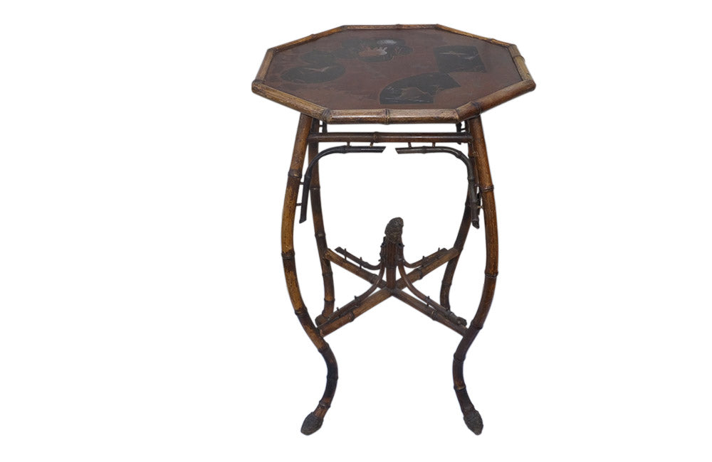 AESTHETIC MOVEMENT BAMBOO OCCASIONAL TABLE