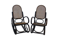 PAIR OF BENTWOOD ROCKING CHAIRS