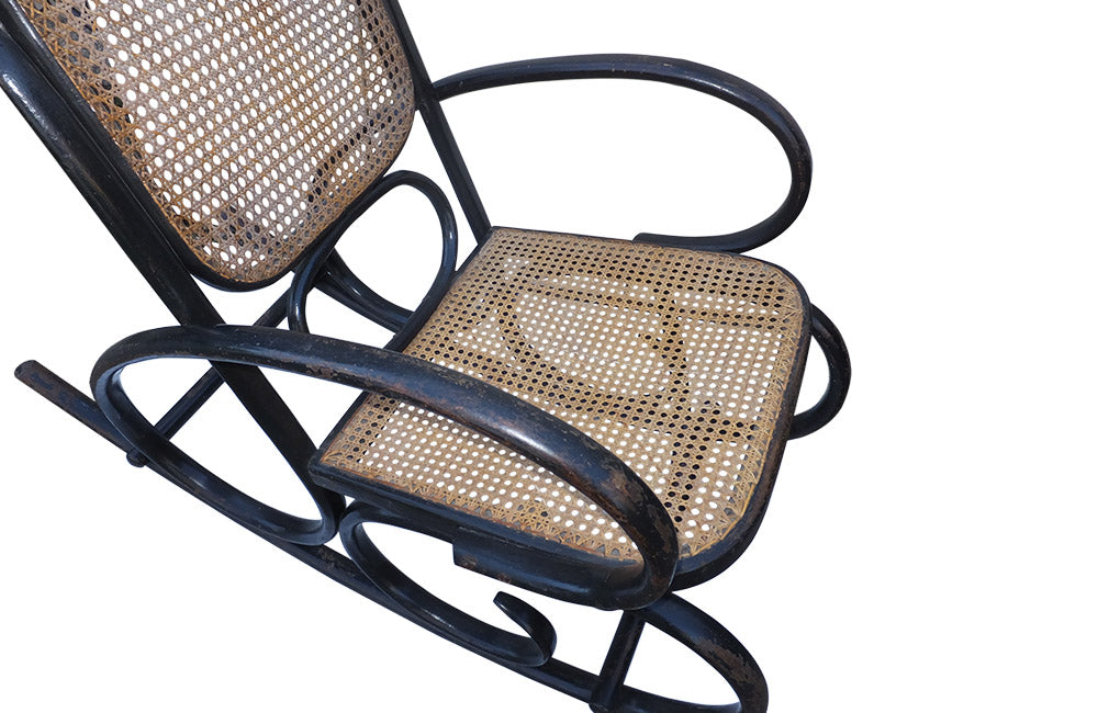 PAIR OF BENTWOOD ROCKING CHAIRS