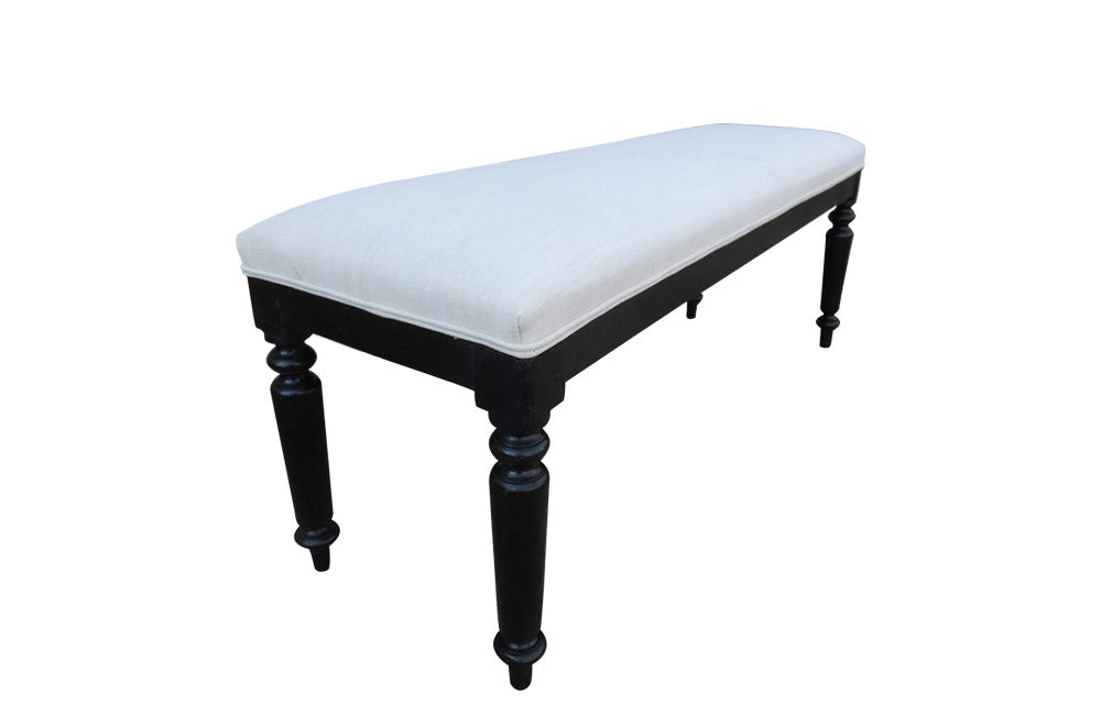 LARGE NAPOLEON III UPHOLSTERED STOOL