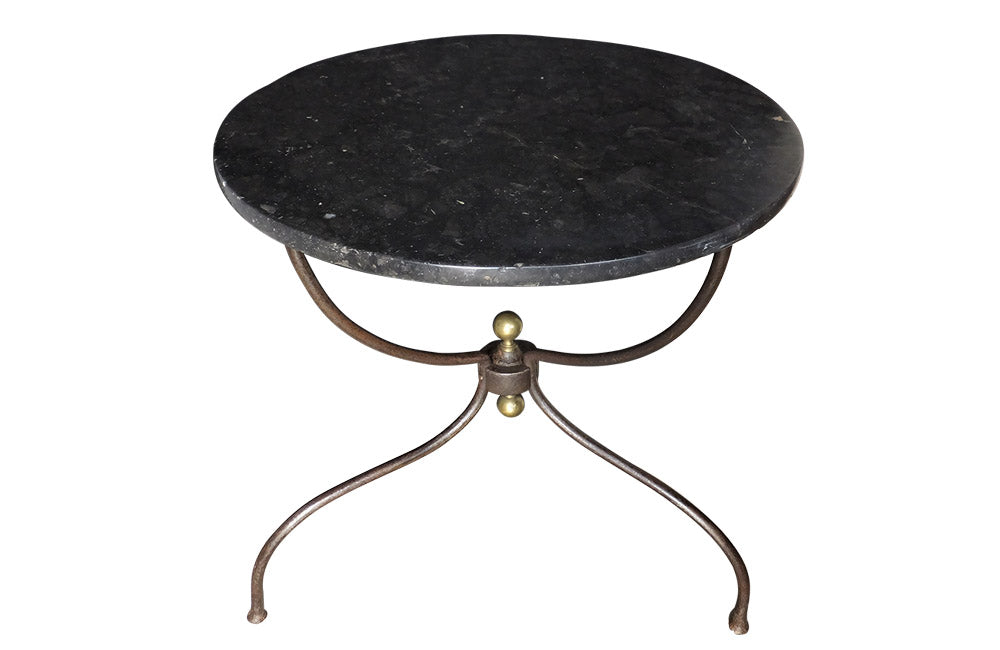 BEAUTIFUL FRENCH MARBLE TOP GUERIDON