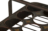 FRENCH TOLEWARE GLASS CARRIER