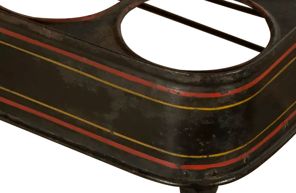FRENCH TOLEWARE GLASS CARRIER