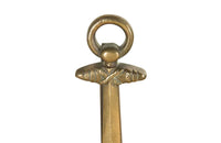 PAIR OF ANCHOR ANDIRONS