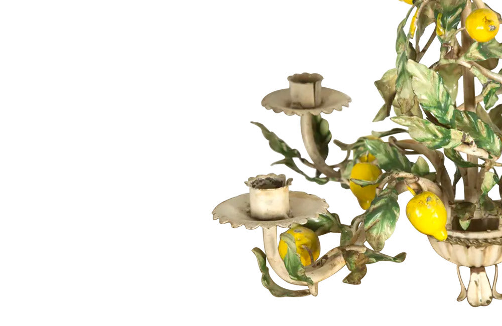 VINTAGE ITALIAN CHANDELIER AND APPLIQUES SET