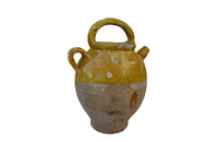 GLAZED FRENCH POTTERY CRUCHE
