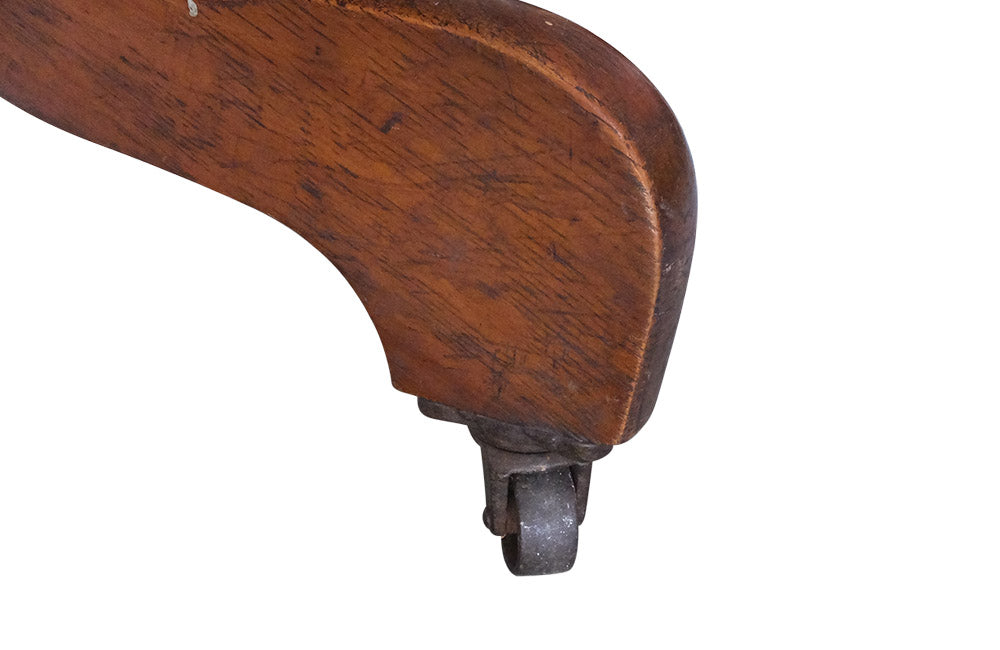 OAK ADJUSTABLE SWIVEL DESK CHAIR