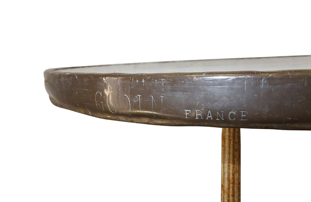 FRENCH GARDEN IRON GUERIDON TABLE