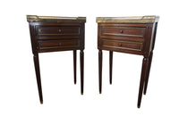 PAIR OF LOUIS XVI REVIVAL NIGHTSTANDS
