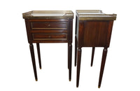 PAIR OF LOUIS XVI REVIVAL NIGHTSTANDS